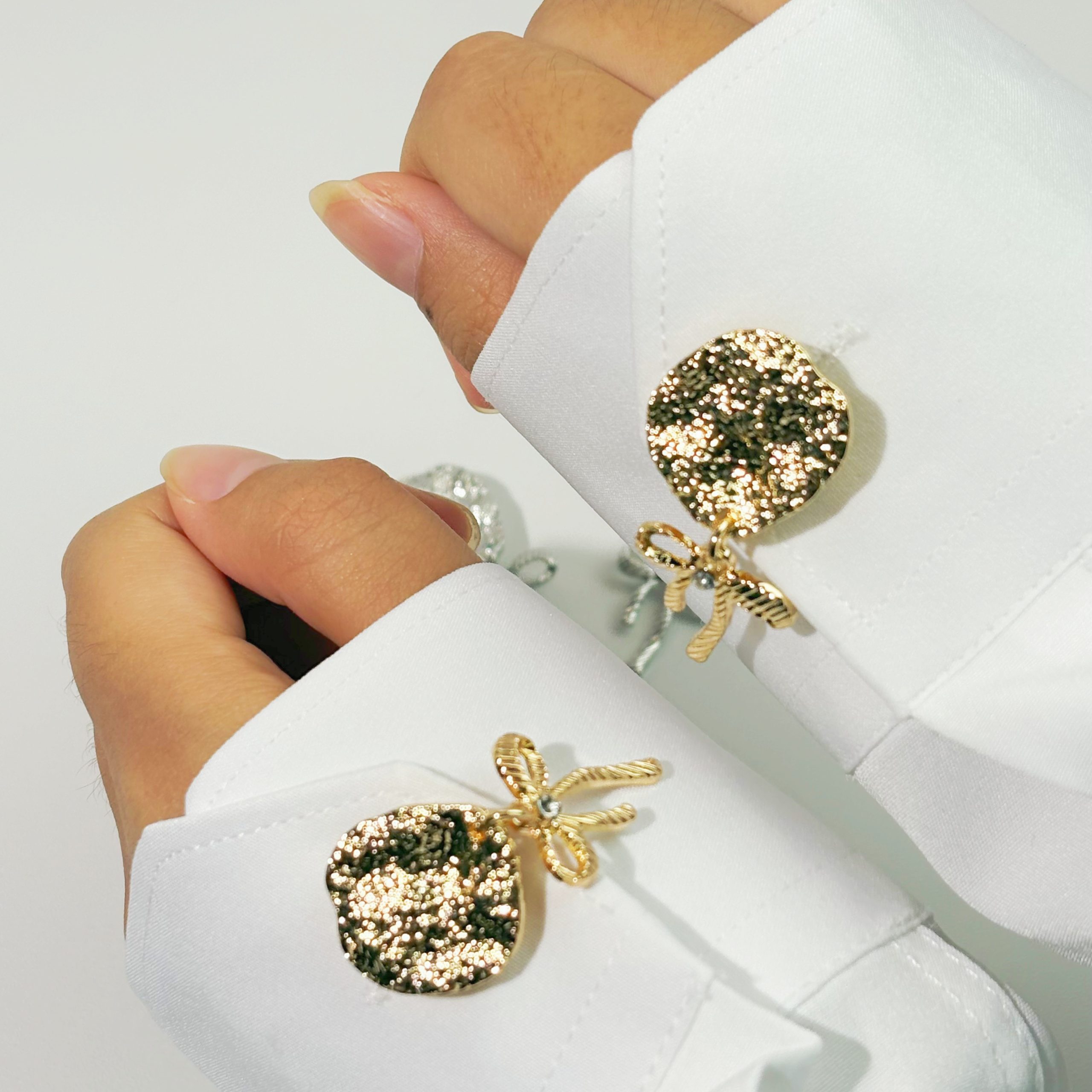2Pcs Shirt Buttons, Women's Exquisite Cufflinks, Men's Elegant Shirt Decorative Buttons, Full Copper Base, Crafts Decorative Buttons, Fancy Accessories, Business Daily Party Wedding Gifts, Exquisite Crafts